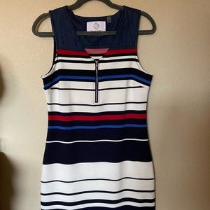 Body-con striped dress